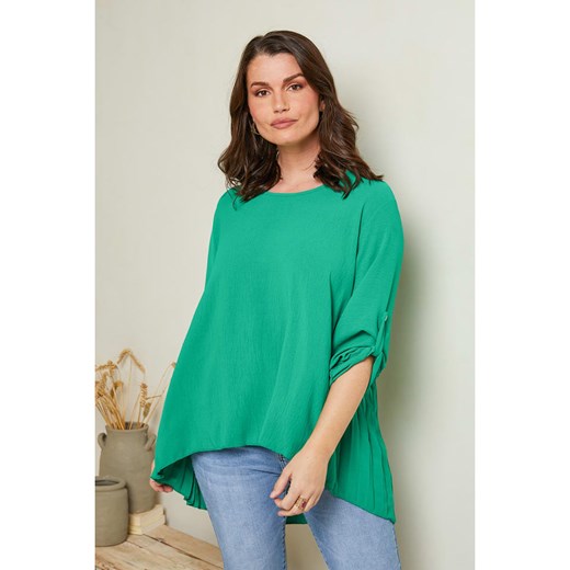 Curvy Lady Bluzka w kolorze zielonym ze sklepu Limango Polska w kategorii Bluzki damskie - zdjęcie 163750165