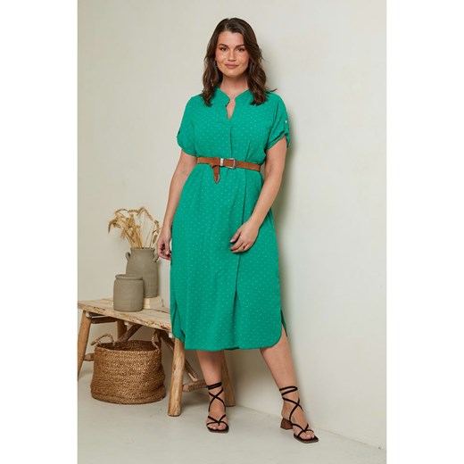 Curvy Lady Sukienka w kolorze zielonym Curvy Lady 48/50 wyprzedaż Limango Polska