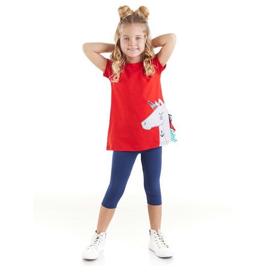 Denokids 2-częściowy zestaw &quot;Sailor Unicorn&quot; w kolorze niebiesko-czerwonym ze sklepu Limango Polska w kategorii Komplety dziewczęce - zdjęcie 163751555