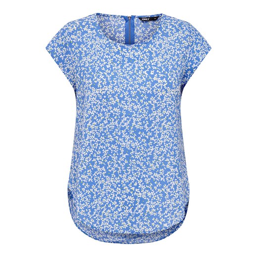 ONLY Koszulka &quot;Vic&quot; w kolorze błękitno-białym ze sklepu Limango Polska w kategorii Bluzki damskie - zdjęcie 163752468