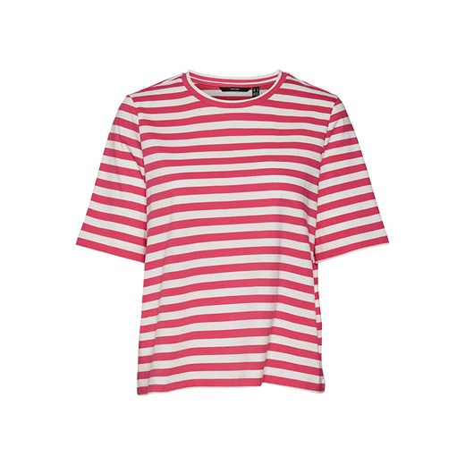 Vero Moda Koszulka &quot;Molly&quot; w kolorze różowo-białym Vero Moda S okazja Limango Polska