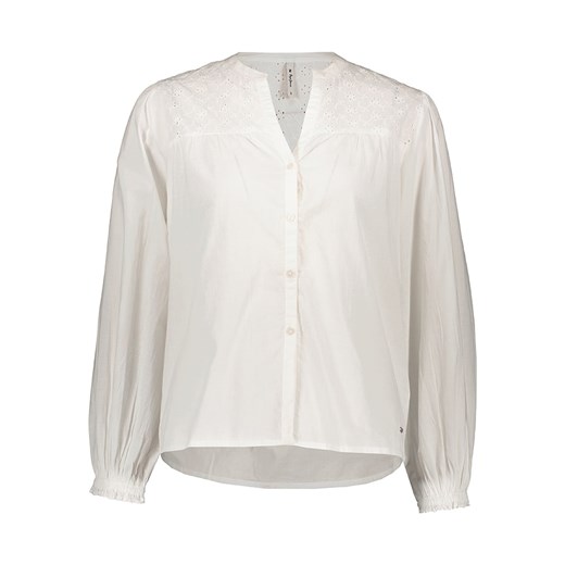 Pepe Jeans Bluzka w kolorze białym ze sklepu Limango Polska w kategorii Bluzki damskie - zdjęcie 163755267