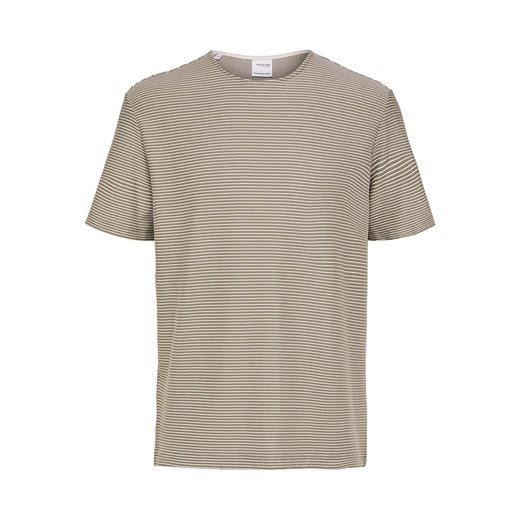SELECTED HOMME Koszulka &quot;Relax&quot; w kolorze beżowym ze sklepu Limango Polska w kategorii T-shirty męskie - zdjęcie 163761169