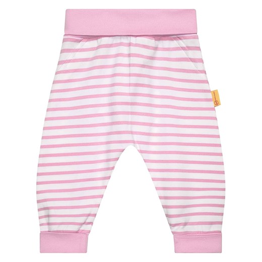 Steiff Spodnie w kolorze różowo-białym Steiff 80 promocyjna cena Limango Polska