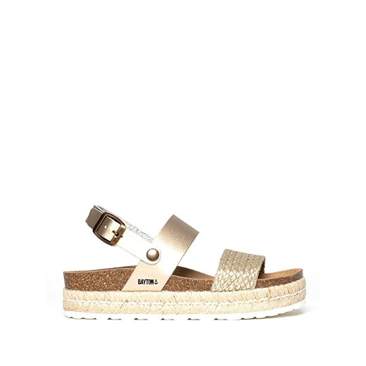 BAYTON Sandały &quot;Gaceo&quot; w kolorze złotym 38 wyprzedaż Limango Polska