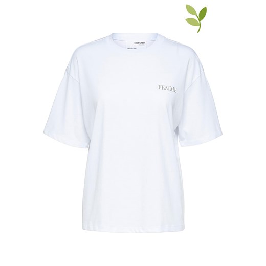 SELECTED FEMME Koszulka w kolorze białym Selected Femme XL wyprzedaż Limango Polska