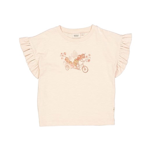 Wheat Koszulka &quot;Bee Bike&quot; w kolorze jasnoróżowym ze sklepu Limango Polska w kategorii Bluzki dziewczęce - zdjęcie 163770177