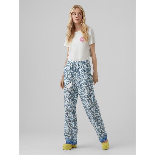 Vero Moda Spodnie &quot;Milan&quot; w kolorze niebieskim ze sklepu Limango Polska w kategorii Spodnie damskie - zdjęcie 163773425
