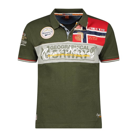 Geographical Norway Koszulka polo &quot;Kidney&quot; w kolorze khaki ze sklepu Limango Polska w kategorii T-shirty męskie - zdjęcie 163776685