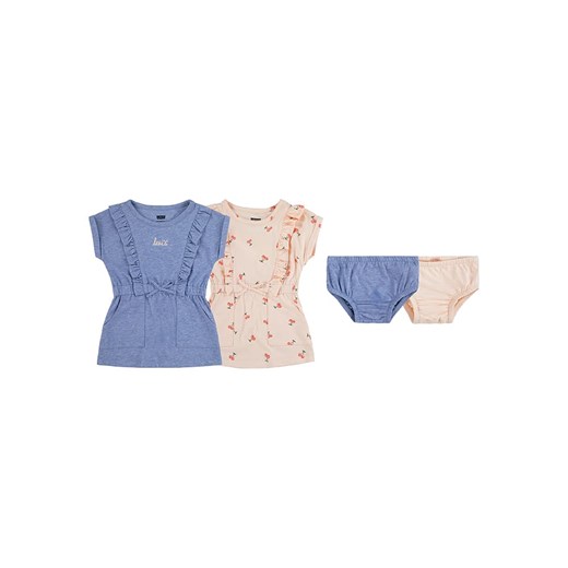 Levi's Kids 4-cześciowy zestaw w kolorze jasnoróżowo-niebieskim 86 wyprzedaż Limango Polska