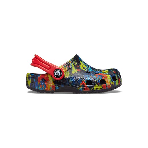 Crocs Chodaki &quot;Tiedye Graphic&quot; w kolorze czarnym ze wzorem ze sklepu Limango Polska w kategorii Klapki dziecięce - zdjęcie 163782299