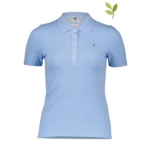 Tommy Hilfiger Koszulka polo w kolorze błękitnym ze sklepu Limango Polska w kategorii Bluzki damskie - zdjęcie 163783189