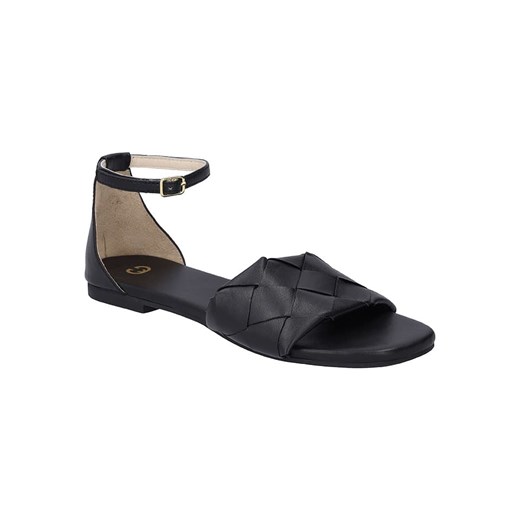 Gerry Weber Skórzane sandały w kolorze czarnym ze sklepu Limango Polska w kategorii Sandały damskie - zdjęcie 163784227