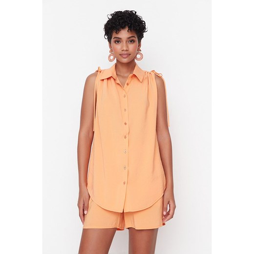 trendyol Bluzka w kolorze pomarańczowym ze sklepu Limango Polska w kategorii Koszule damskie - zdjęcie 163786338