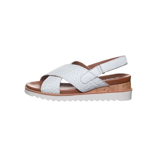 Ara Shoes Skórzane sandały w kolorze białym na koturnie Ara Shoes 39 okazja Limango Polska