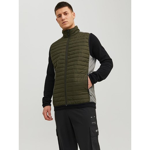 Jack &amp; Jones Kamizelka pikowana &quot;Multi&quot; w kolorze zielonym ze sklepu Limango Polska w kategorii Kamizelki męskie - zdjęcie 163807766