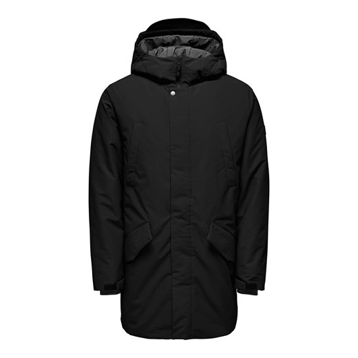 ONLY &amp; SONS Parka &quot;Carl&quot; w kolorze czarnym ze sklepu Limango Polska w kategorii Parki męskie - zdjęcie 163813618