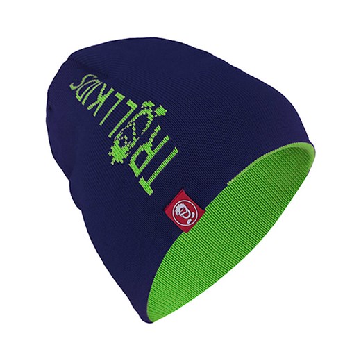 Trollkids Dwustronna czapka beanie &quot;Troll&quot; w kolorze jasnozielono-granatowym ze sklepu Limango Polska w kategorii Czapki dziecięce - zdjęcie 163813906