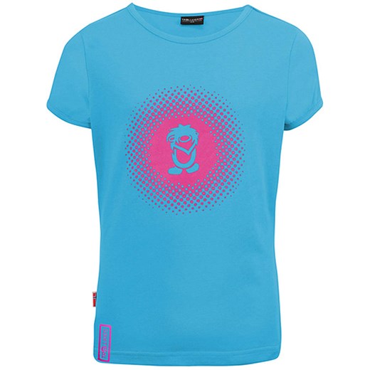 Trollkids Koszulka funkcyjna &quot;Logo&quot; w kolorze błękitno-różowym ze sklepu Limango Polska w kategorii Bluzki dziewczęce - zdjęcie 163814066
