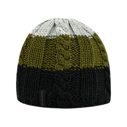 Döll Dzianinowa czapka w kolorze oliwkowo-czarno-białym ze sklepu Limango Polska w kategorii Czapki dziecięce - zdjęcie 163814248