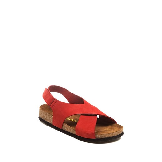 Comfortfusse Skórzane sandały w kolorze czerwonym Comfortfusse 40 wyprzedaż Limango Polska