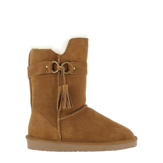 NICEBAY Skórzane kozaki zimowe &quot;Barada&quot; w kolorze jasnobrązowym ze sklepu Limango Polska w kategorii Śniegowce damskie - zdjęcie 163815106