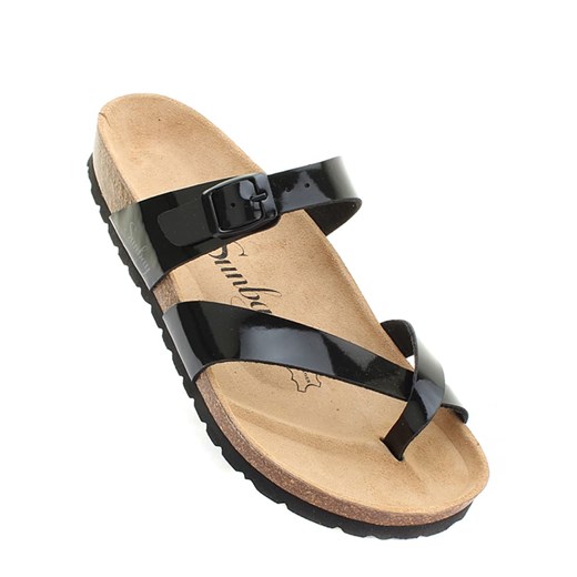 Sunbay Japonki &quot;Tulipe&quot; w kolorze czarnym ze sklepu Limango Polska w kategorii Klapki damskie - zdjęcie 163815289