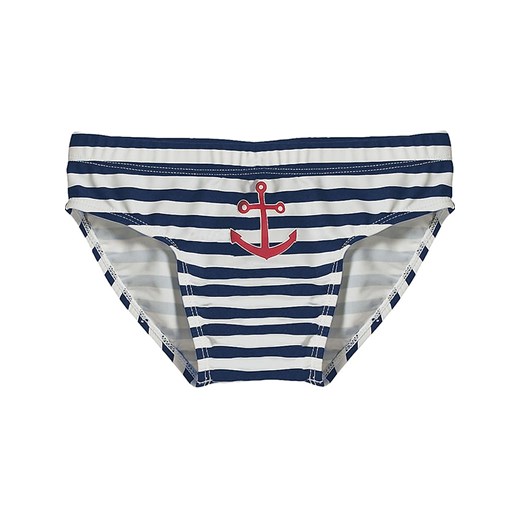 Playshoes Kąpielówki "Maritim" w kolorze biało-granatowym Playshoes 134/140 okazyjna cena Limango Polska