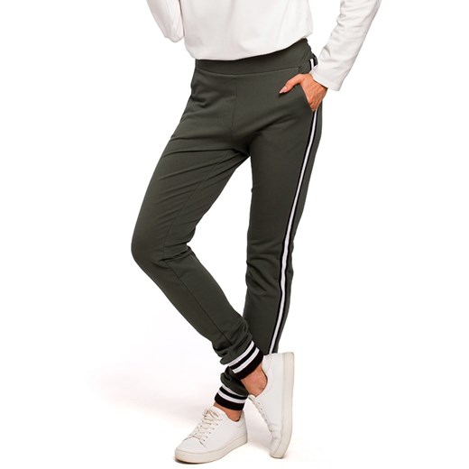 made of emotion Spodnie dresowe w kolorze khaki ze sklepu Limango Polska w kategorii Spodnie damskie - zdjęcie 163818108