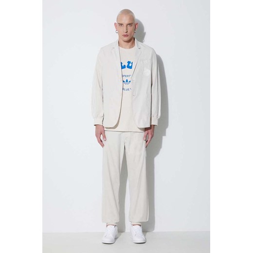adidas spodnie Club Cuffed męskie kolor beżowy IA2496-KREMOWY XL okazja PRM