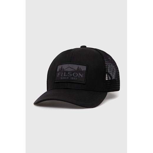 Filson czapka z daszkiem Logger Mesh Cap kolor czarny FMACC0044 ze sklepu PRM w kategorii Czapki z daszkiem damskie - zdjęcie 163820979