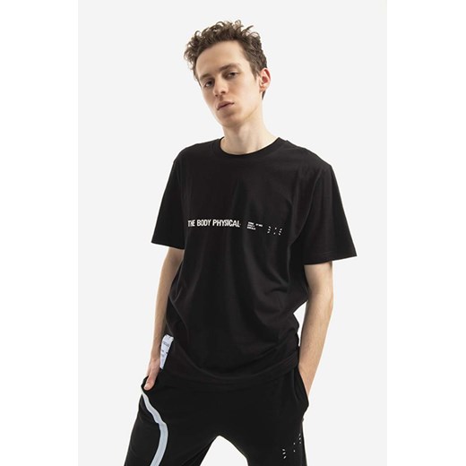MCQ t-shirt bawełniany kolor czarny z nadrukiem 647244RST851000-BLACK M PRM