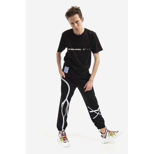 MCQ t-shirt bawełniany kolor czarny z nadrukiem 647244RST851000-BLACK M PRM