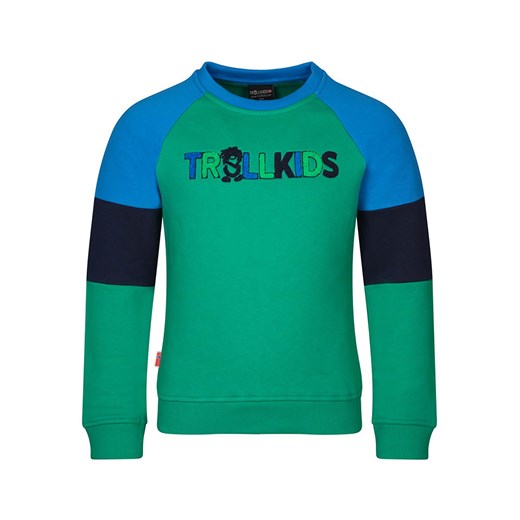 Trollkids Bluza &quot;Trollfjord&quot; w kolorze zielonym ze sklepu Limango Polska w kategorii Bluzy chłopięce - zdjęcie 163826595