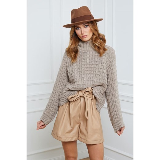 Joséfine Sweter w kolorze szarobrązowym ze sklepu Limango Polska w kategorii Swetry damskie - zdjęcie 163827626