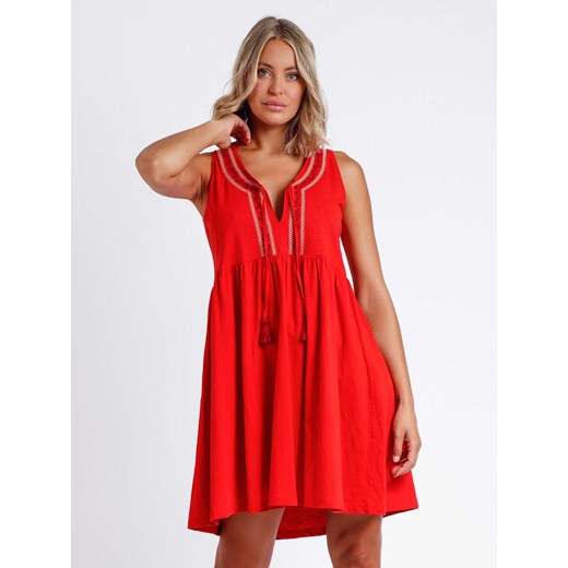 admas Sukienka w kolorze czerwonym ze sklepu Limango Polska w kategorii Sukienki - zdjęcie 163830107