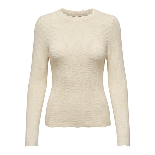 ONLY Sweter w kolorze beżowym XS okazyjna cena Limango Polska