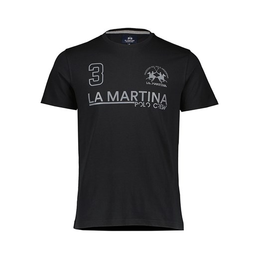 T-shirt męski La Martina czarny 