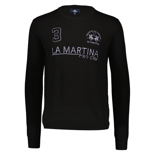 La Martina Sweter w kolorze czarnym ze sklepu Limango Polska w kategorii Swetry męskie - zdjęcie 163832077