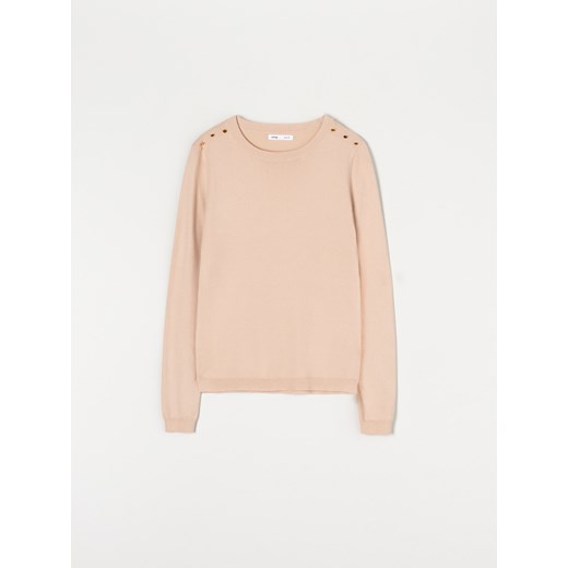 Sweter damski Sinsay z okrągłym dekoltem 