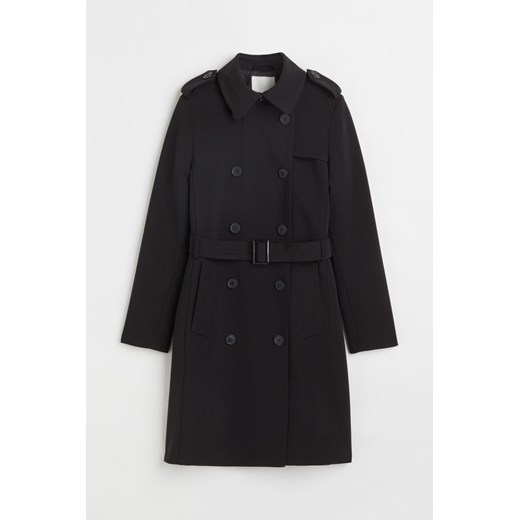 H & M - Dwurzędowy trencz - Czarny H & M 38 H&M