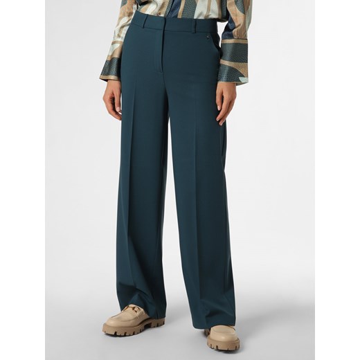 comma Spodnie Kobiety petrol jednolity ze sklepu vangraaf w kategorii Spodnie damskie - zdjęcie 163840127