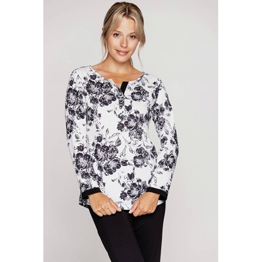 Piżama damska bawełniana Cana biało-czarna 966 Cana XL piubiu_pl