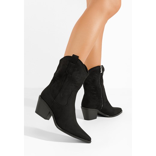 Czarne kowbojki damskie Indira Zapatos 41 Zapatos