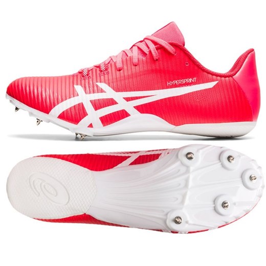 Buty kolce Asics Hypersprint 8 sprint 1093A197 702 różowe różowe ze sklepu ButyModne.pl w kategorii Buty sportowe damskie - zdjęcie 163847959