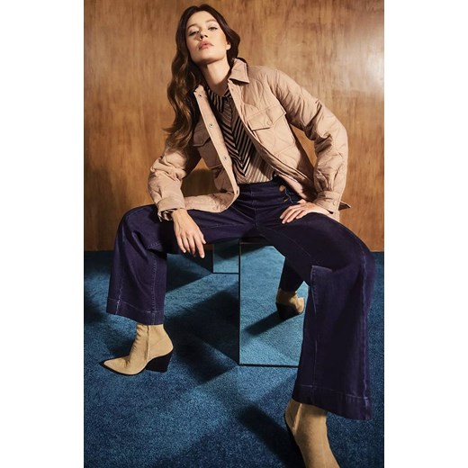 Kurtka damska Moodo.pl bez kaptura casualowa z poliamidu 