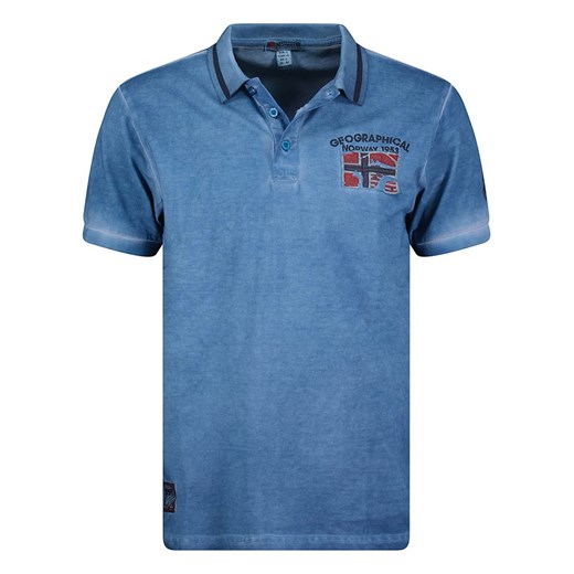 Geographical Norway Koszulka polo &quot;Kotz&quot; w kolorze niebieskim ze sklepu Limango Polska w kategorii T-shirty męskie - zdjęcie 163855817