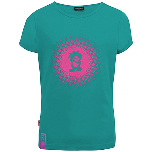 Trollkids Koszulka funkcyjna &quot;Logo&quot; w kolorze turkusowo-różowym ze sklepu Limango Polska w kategorii Bluzki dziewczęce - zdjęcie 163856348