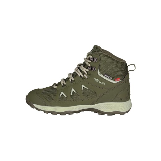 Trollkids Zimowe buty turystyczne &quot;Femund&quot; w kolorze khaki ze sklepu Limango Polska w kategorii Buty trekkingowe dziecięce - zdjęcie 163857275