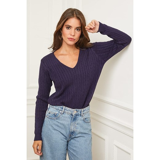 L&apos;armoire de Suzette Sweter w kolorze granatowym ze sklepu Limango Polska w kategorii Swetry damskie - zdjęcie 163857379
